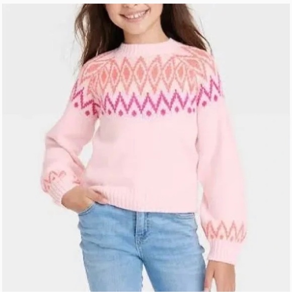 NWT Cat & Jack girls pullover Sweater - Picture 1 of 5